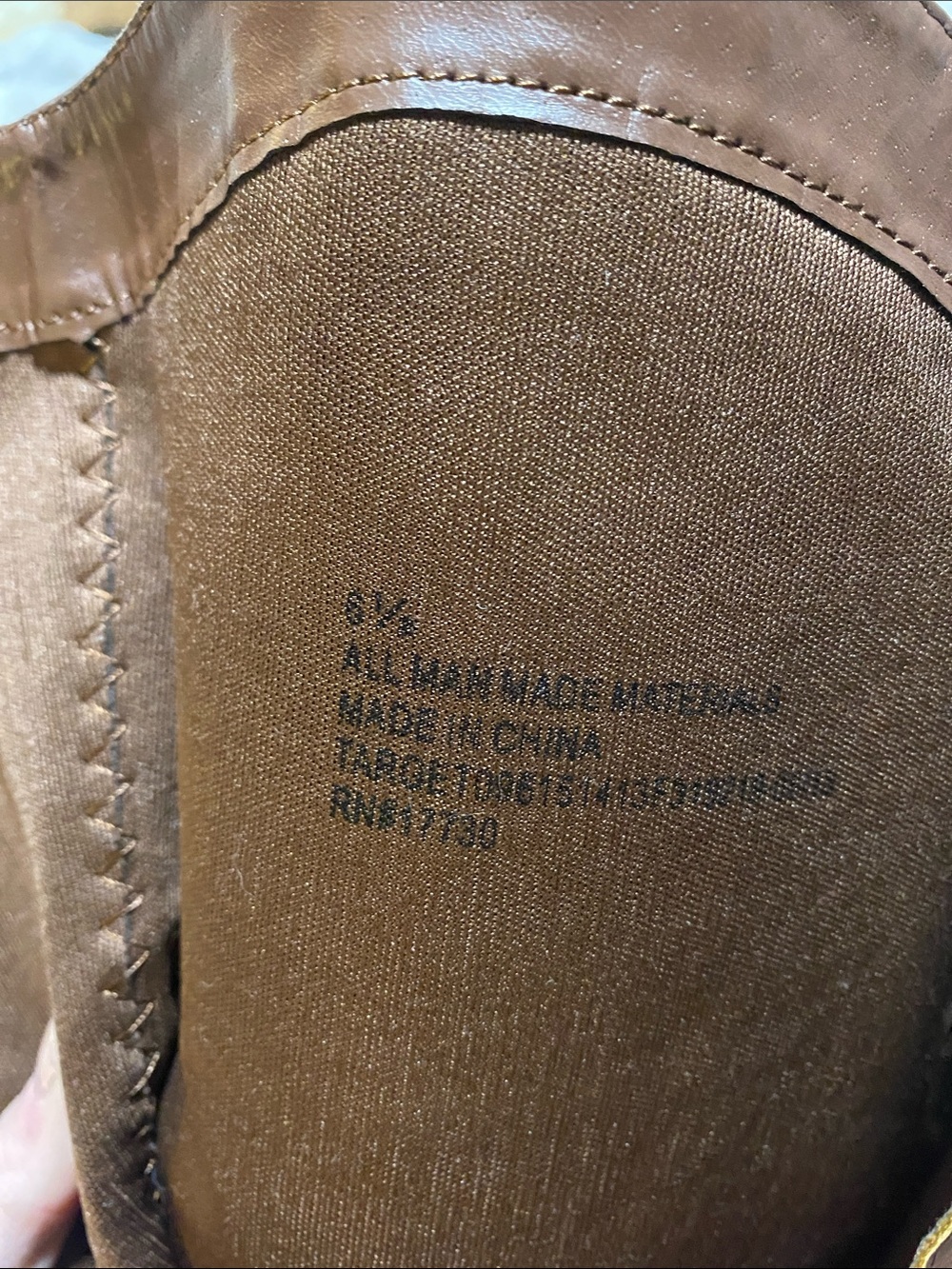 Target Brown Tall Zip Riding Boots - Picture 4 of 4